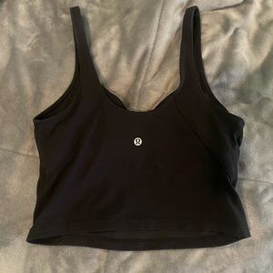 Black lulu lemon cropped align tank size 8